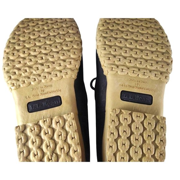 L.L. Bean Women's Rubber Brown Waterproof Size 8 Made In USA Moc Bean Boots - Picture 6 of 7